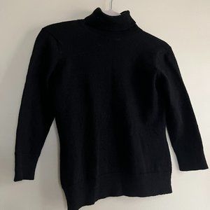merino wool 3q sleeve turtleneck gap sweater